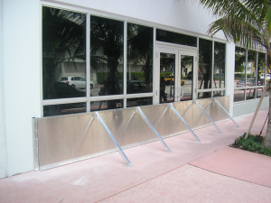 Storefront Flood Barrier in Miami, Florida